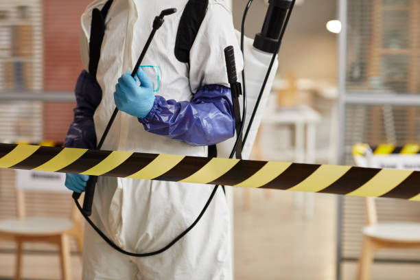 Professional Biohazard Cleanup technician working in Middle River, MD